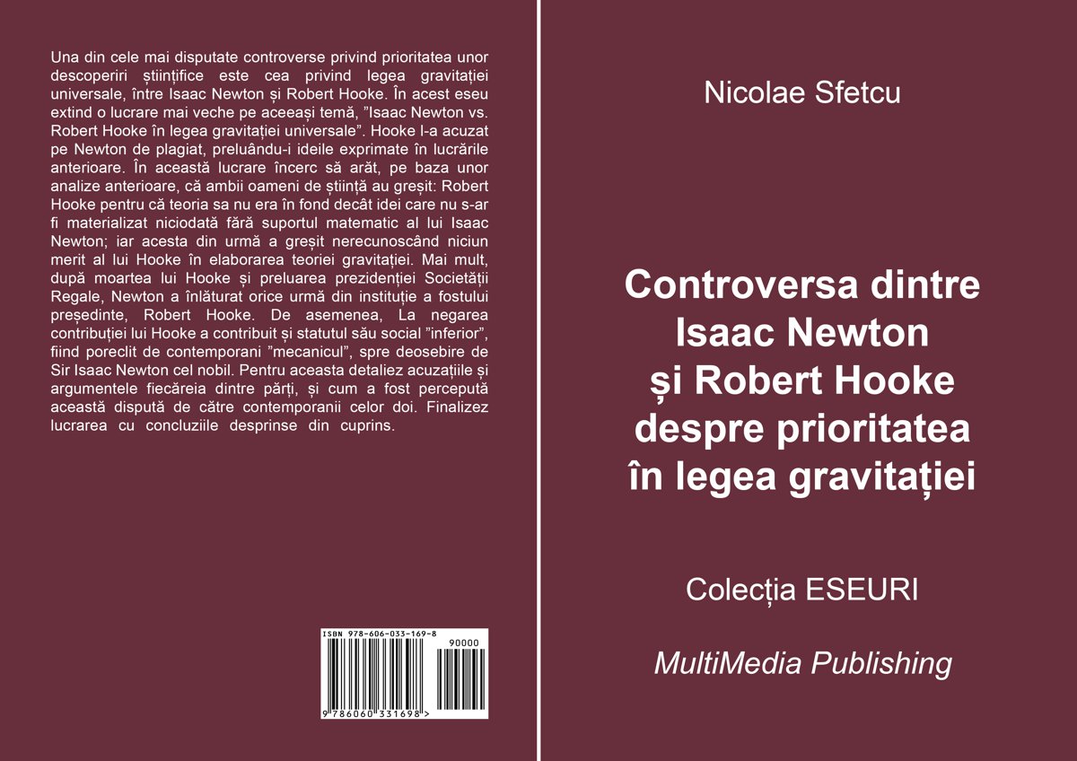 Controversa dintre Isaac Newton și Robert Hooke despre prioritatea în legea gravitației